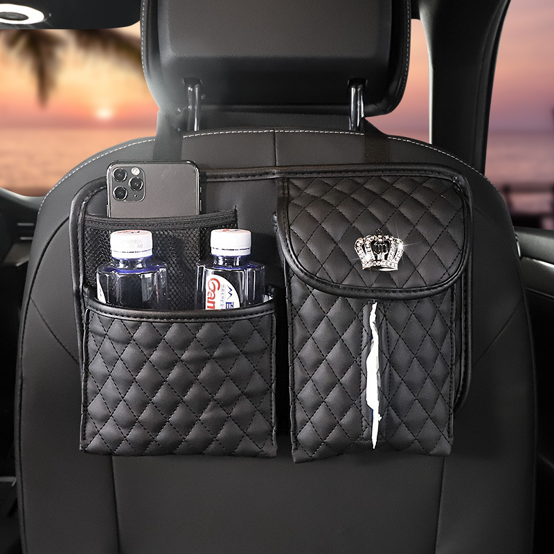 Car Storage Paper Towel Chair Back Storage Bag 3