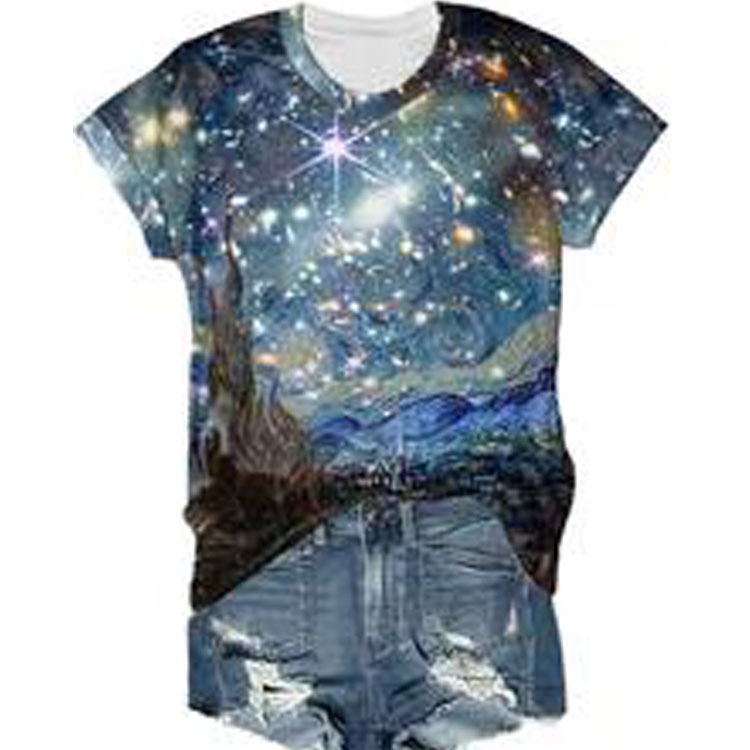 Casual Oil Painting T-Shirt 4