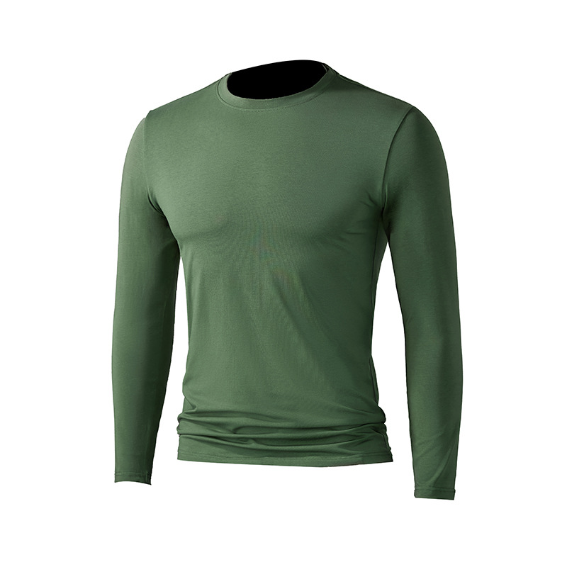 Men's Multicolour Modal Long-Sleeve Business Base Shirt