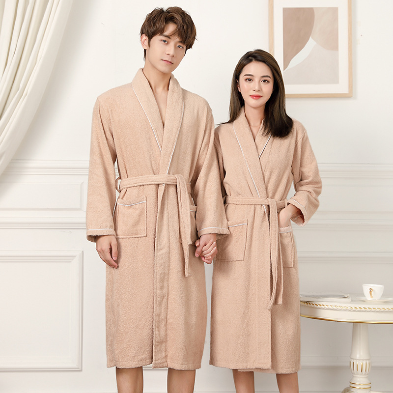 Terry Cloth Bathrobe and Pajamas for Men and Women