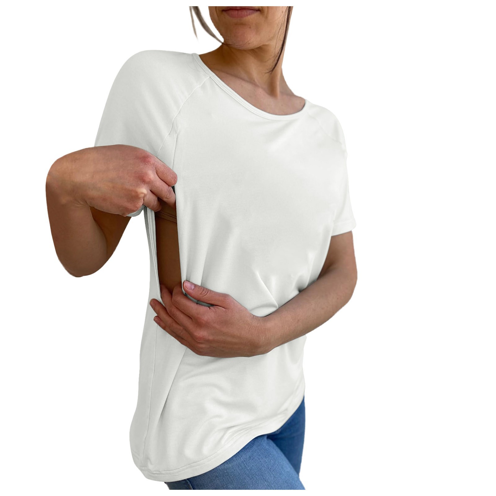 Women's Short Sleeve Maternity T-Shirt 5