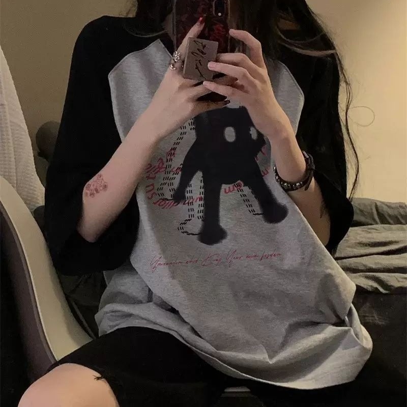 Women's Retro Cat Raglan Tee 5