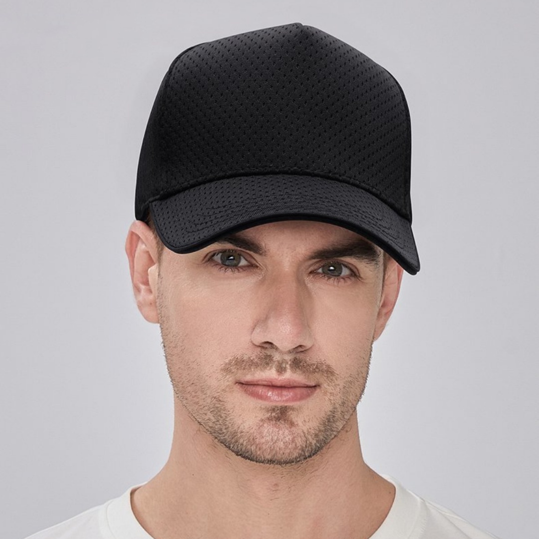 Full-Mesh Breathable High-Crown Baseball Cap