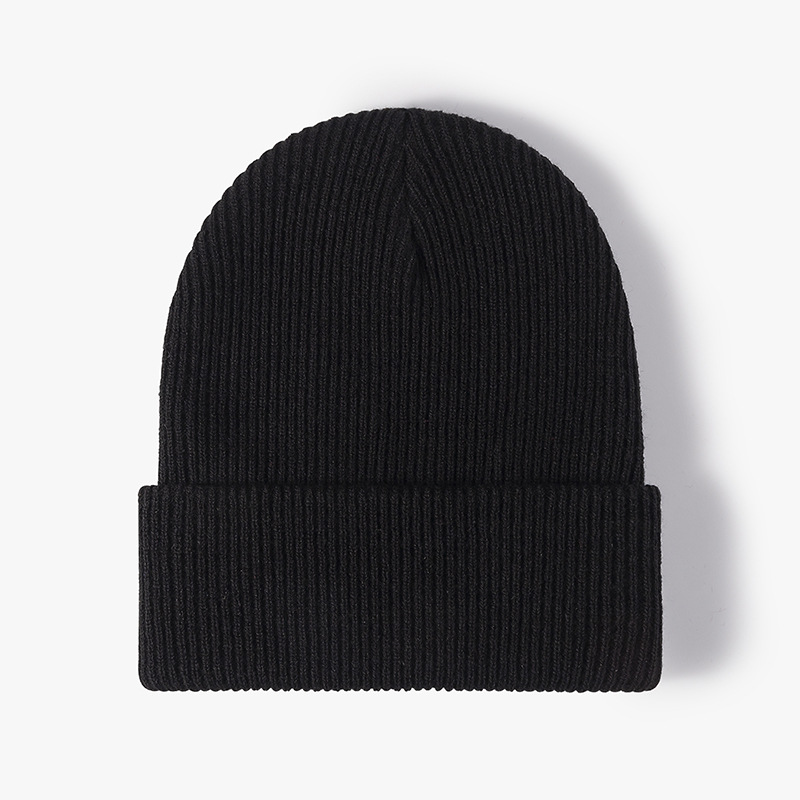 Simple Warm Thick Double-Layer Men's Wool Cap