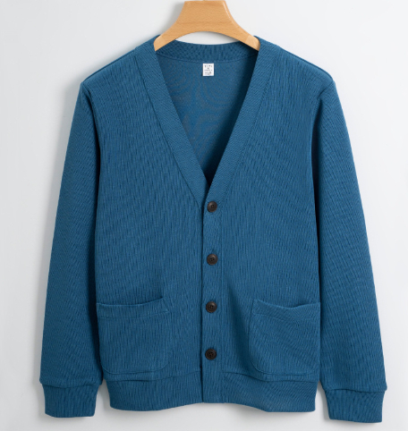 Machine-Washable Xinjiang Cotton Men's V-Neck Sweatshirt