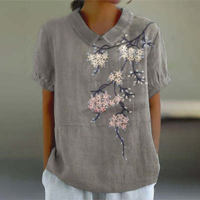 Women's 3D Printed Short Sleeve Top 4